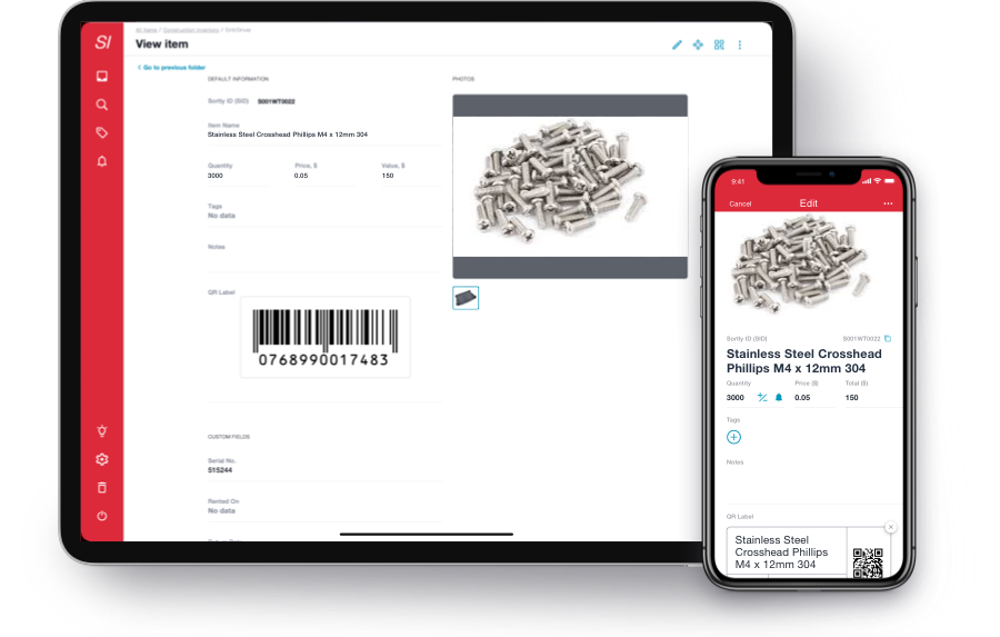 The Simplest Parts Tracking System, Ever Sortly