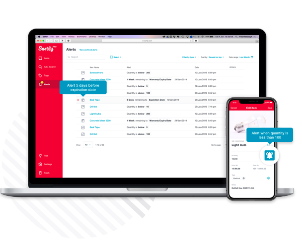 Inventory Management App | Sortly