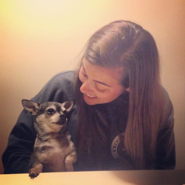 Monica McCleary and dog